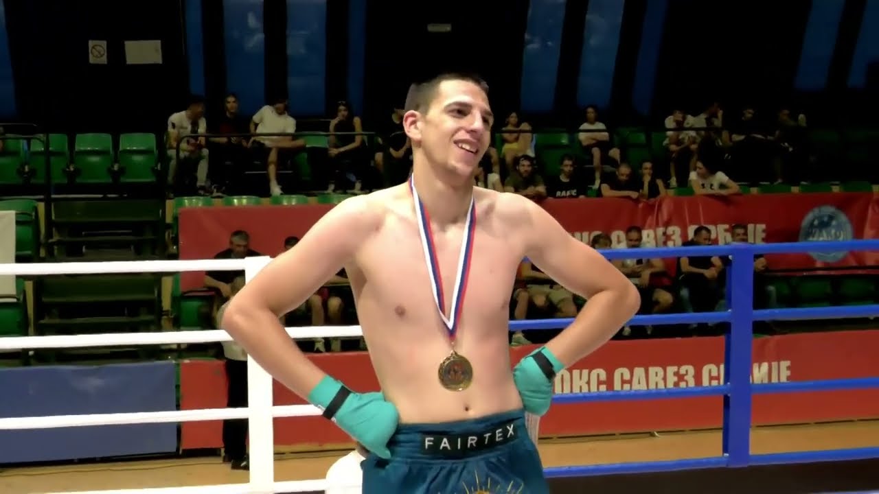Ognjen Mitrovic (GARD 018) vs Bogdan Dvizac (SPARTA TEMERIN) DRZAVNO PRVENSTVO u LOW KICK disciplini