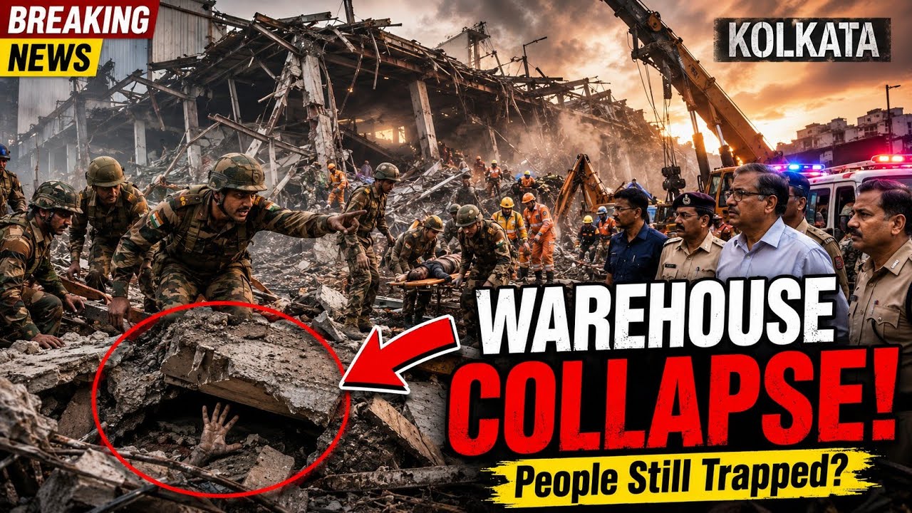 Breaking: Kolkata Warehouse Collapse SHOCKED India! Army Rescue Operation LIVE | THE RISING NEWS
