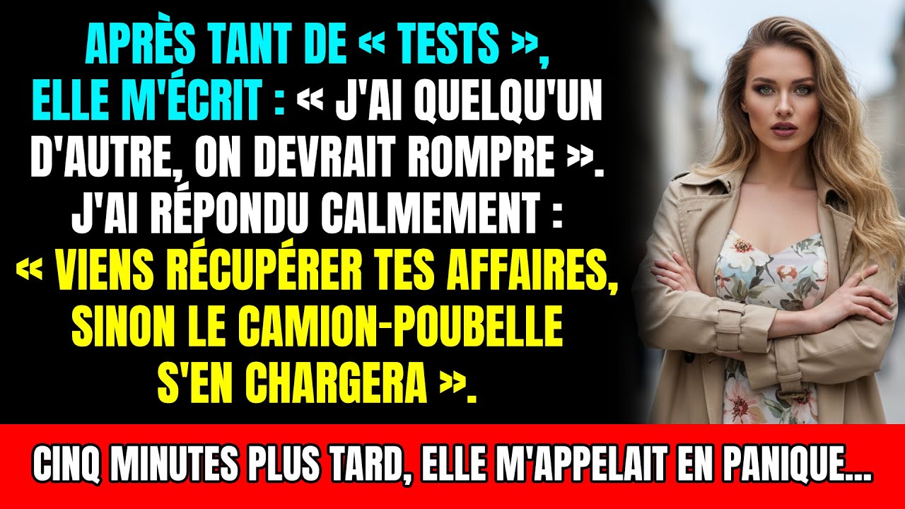 « C'était une blague ! » : Trop tard, j'ai accepté sa fausse rupture et changé la serrure