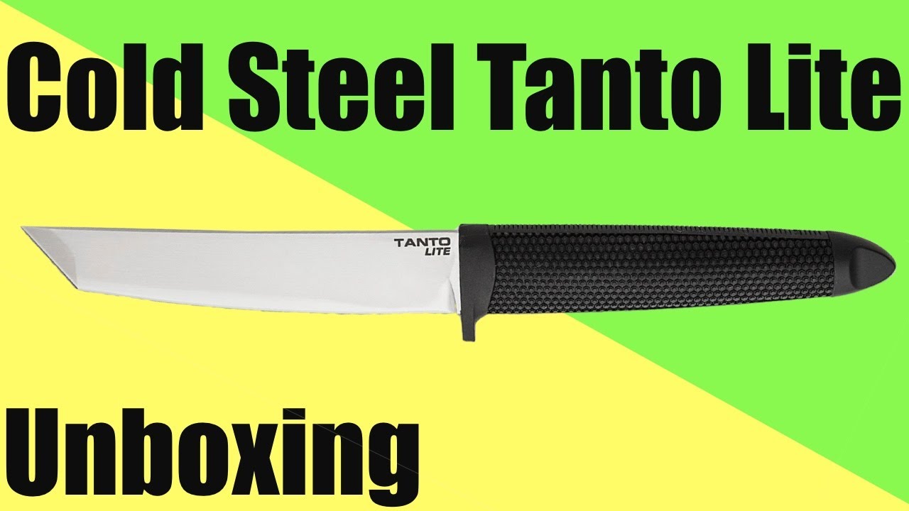 Распаковка ножа Cold Steel Tanto Lite с фиксированным клинком