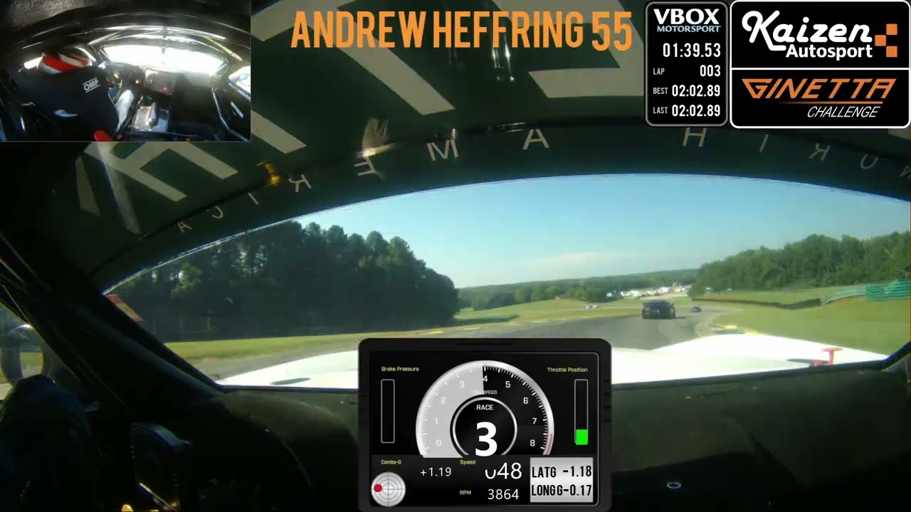 Ginetta G56 @VIR on a 100deg Day