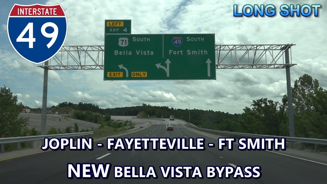 I-49 SB Long Shot & NEW Bella Vista Bypass (Joplin to Ft. Smith)