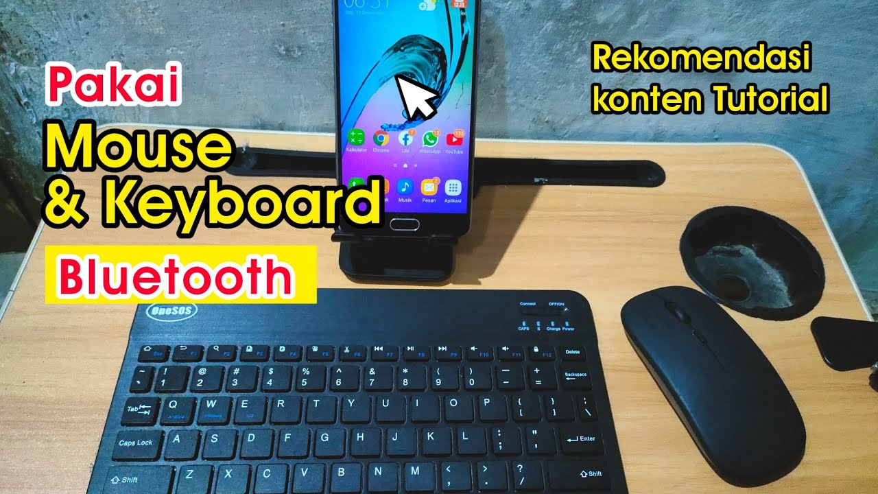 Cara Pakai Mouse dan Keyboard android Bluetooth