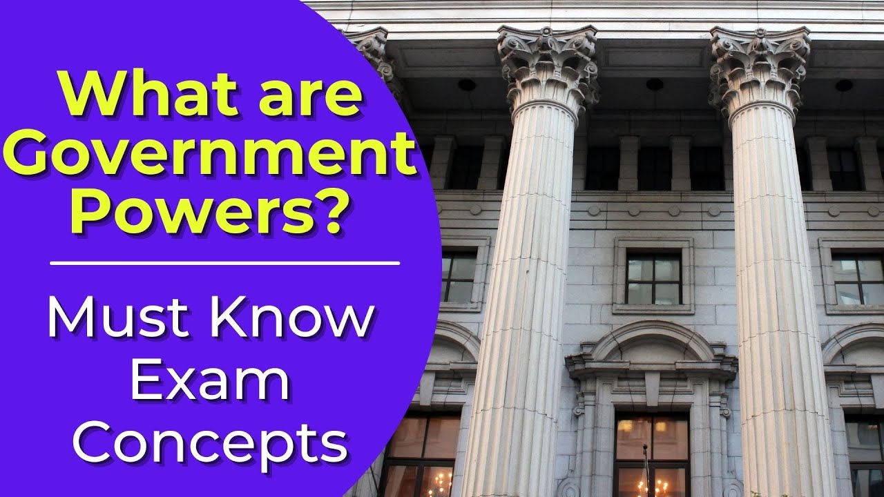 Government Powers: What are they? Real estate license exam questions.