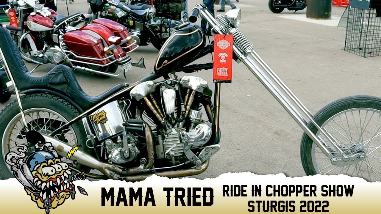 Mama Tried Ride In Chopper Show Sturgis 2022 - DeadbeatCustoms.com