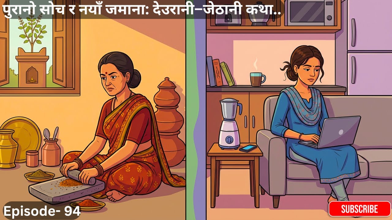 पुरानो सोच र नयाँ जमाना: देउरानी–जेठानी कथा..-Episode- 94 #folktales #storytime #deuranijethani