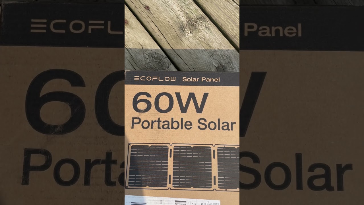 Ecoflow river 2 with 60w panel, as my entry to the world of solar power banks. #ecoflow #solar