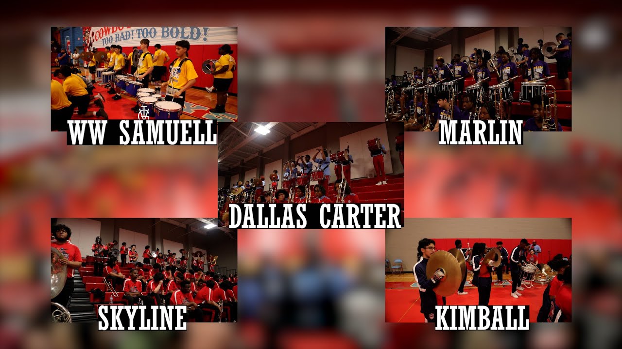 Drumline Battle - Showdown In D-Town BOTB 24 | WW Samuell VS Marlin VS Skyline VS Kimball VS Carter