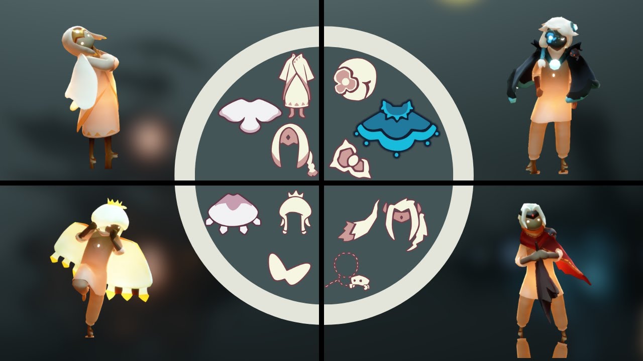 all Season of Shattering Spirits cosmetics :sky children of the light