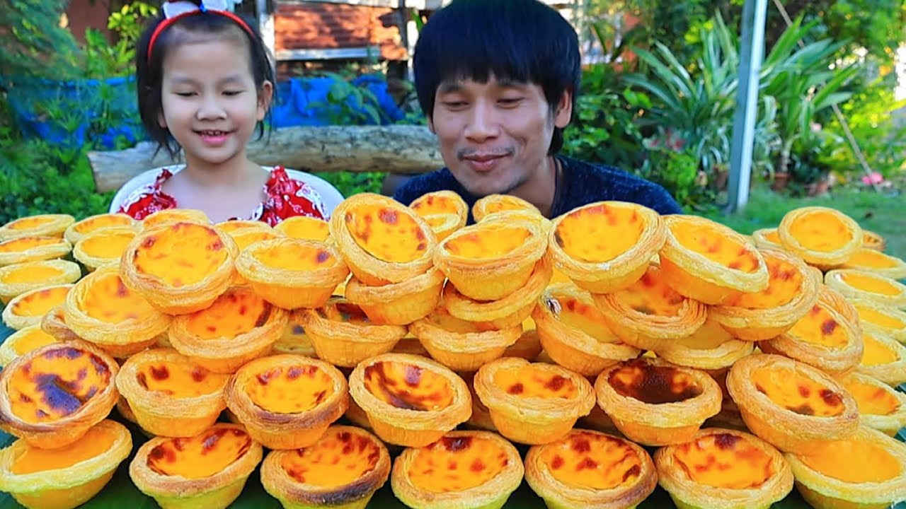 กินขนมหวานทาร์ตไข่กับลูกสาวแซ่บคักอีหลีครับพี่น้องMUKBANG EATING SHOW/โก้อีสานพาแดก