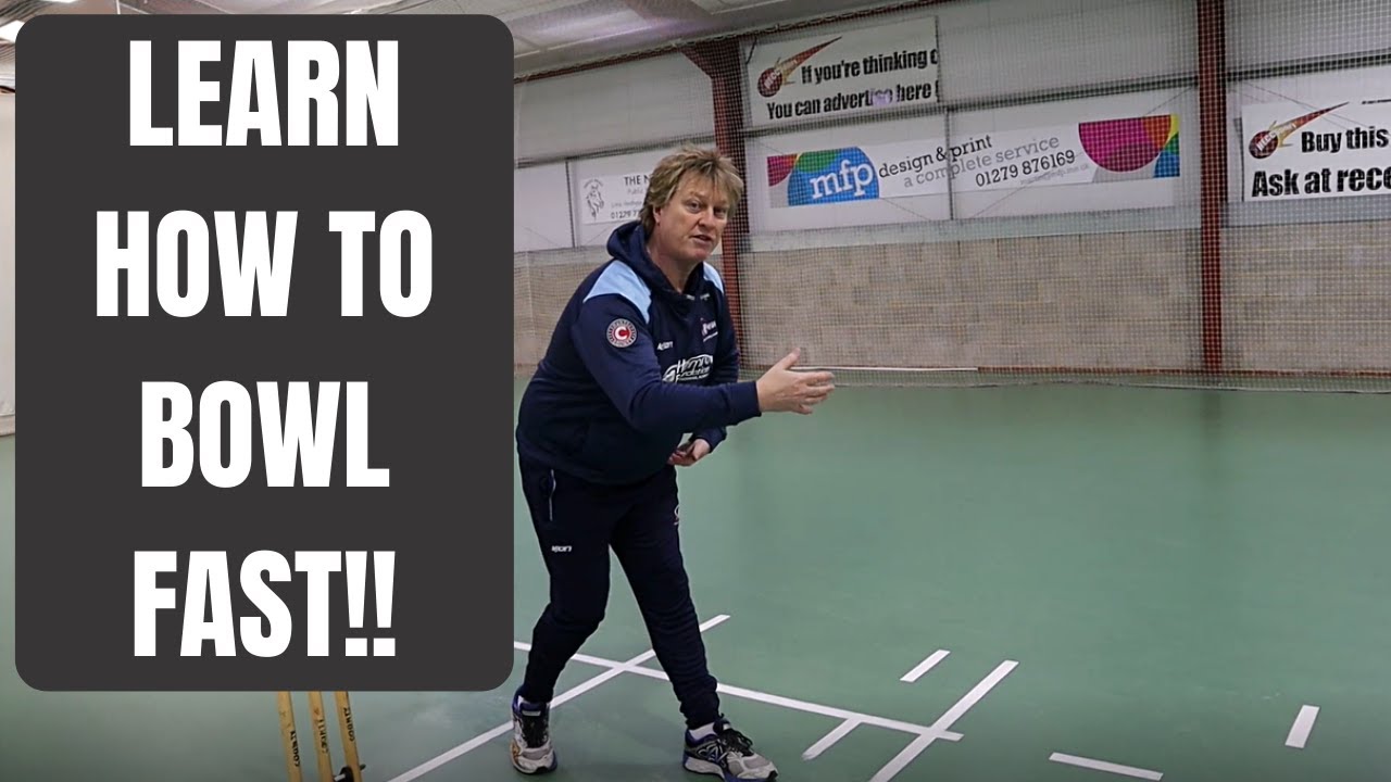Cricket Masterclass: Ian Pont gives cricket coaching tips on how to bowl fast.