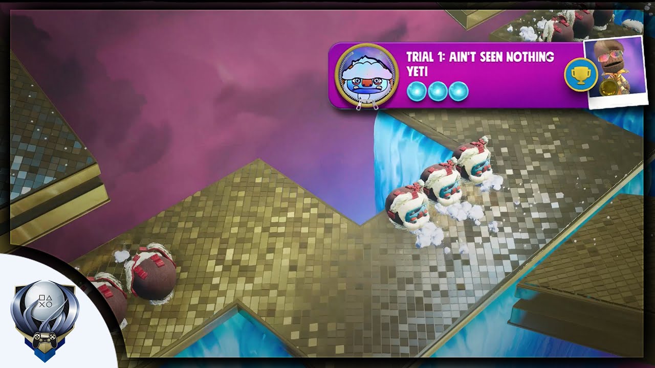 Sackboy: A Big Adventure Knitted Knight Trial #1 - Ain't Seen Nothing Yeti (GOLD)