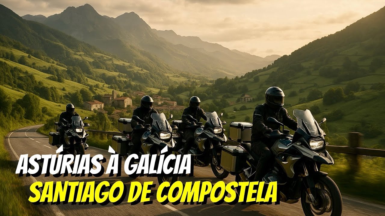 CAMINHO DE SANTIAGO DE COMPOSTELA - CAMINHO PRIMITIVO (ALIVE MOTO TOURS) 4K