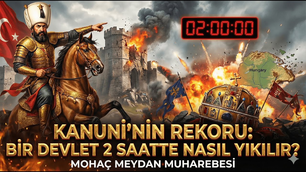 KANUNİ'NİN REKORU: bir Devlet  2 Saatte Nasıl  Yıkıldı? Moha&ccedil; Meydan Muharebesi
