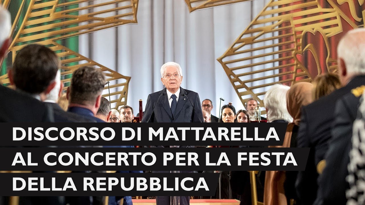 Intervento del Presidente Mattarella al concerto in occasione della Festa della Repubblica