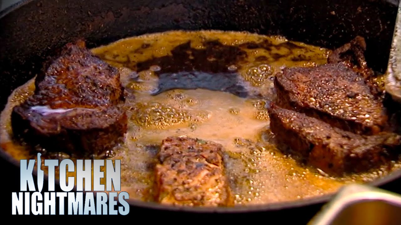 Chef Cooks Pescatarian Food With Red Meat | Kitchen Nightmares