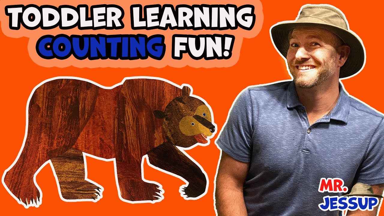 Brown Bear, What Do You See? Forest & Bird Counting Fun with Mr. Jessup | Toddler Learning Video