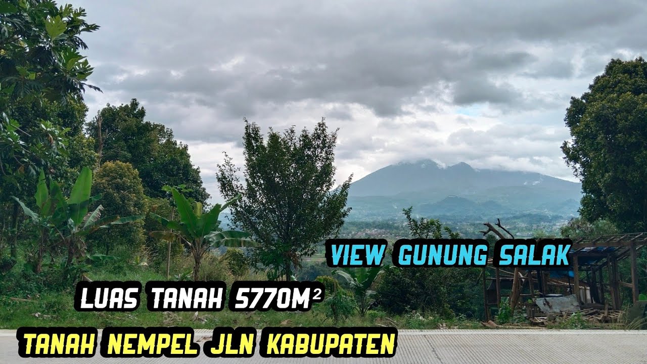 Dijual nempel jln lebar‼️LT±5770m² surat AJB View gunung Salak lok kec pamijahan leuwiliang bogor