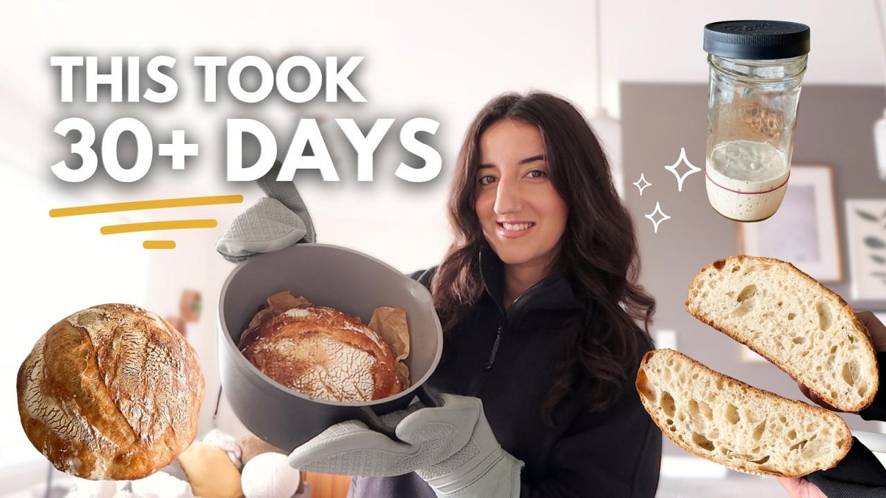 How to make your first SOURDOUGH LOAF (from day zero!!)