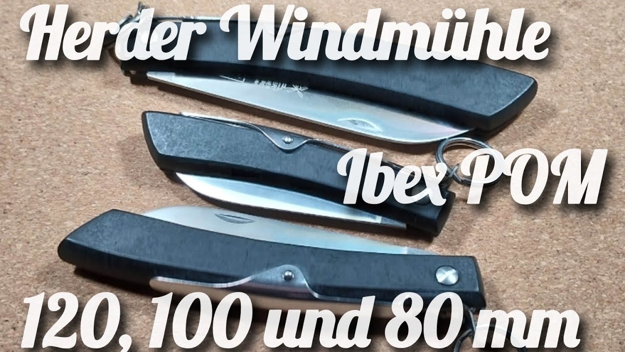 Herder Windmühle - Das neue Ibex POM stonewashed - Neu in 80 mm - edel, 42a konform und Low Budget