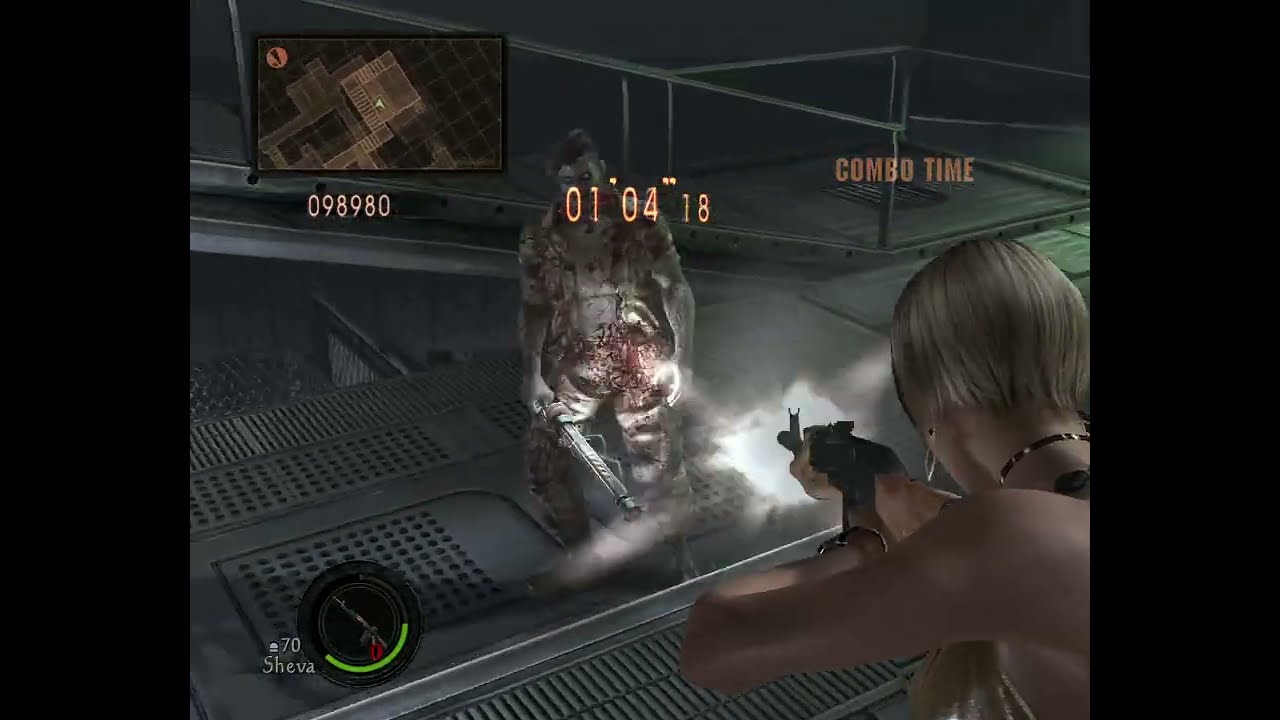 RE5 - The Mercenaries - Sheva (Clubbin) - SS Rank - Experimental Facility