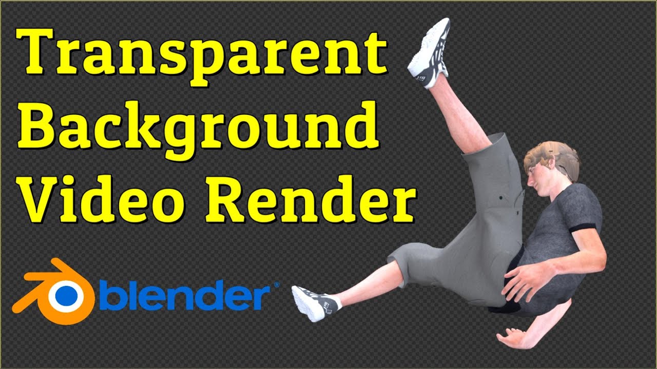 Как визуализировать видео с прозрачным фоном в Blender