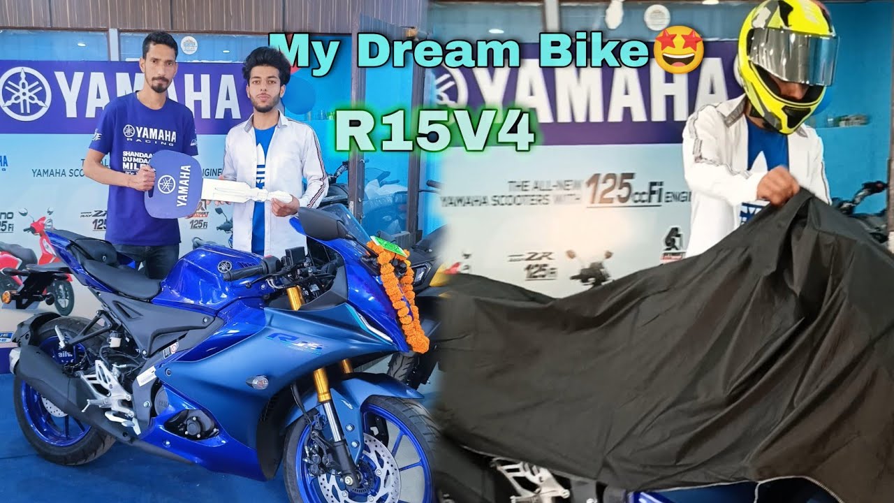 FINALLY TAKING DELIVERY OF MY NEW BIKE YAMAHA R15V4😍|| Yamaha R15v4 delivery 2022 || Ricky Sharma