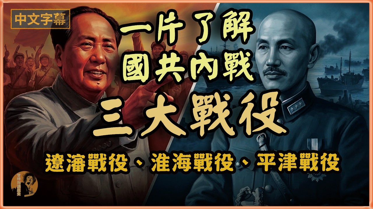 【國共三大戰役合集】45分鐘一片了解「遼瀋戰役」、「淮海戰役」和「平津戰役」#國共內戰 #毛澤東 #蔣介石 #甘特利講歷史 #中國近代史