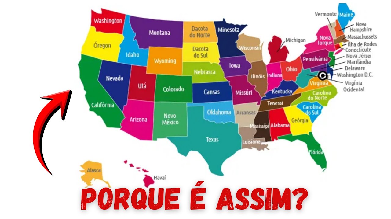 O SEGREDO por trás do MAPA dos Estados Unidos