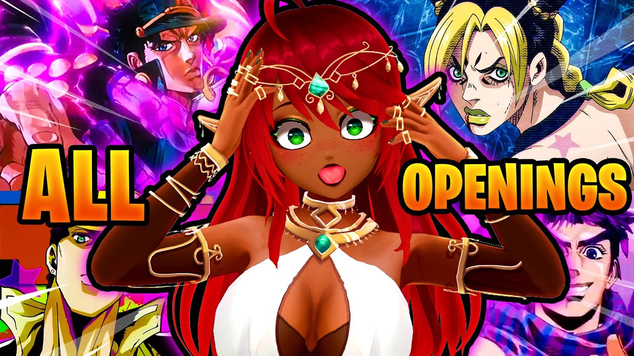 Vtuber Reacts to ALL JoJo Bizarre Adventure Openings | Non JoJo fan Reacts