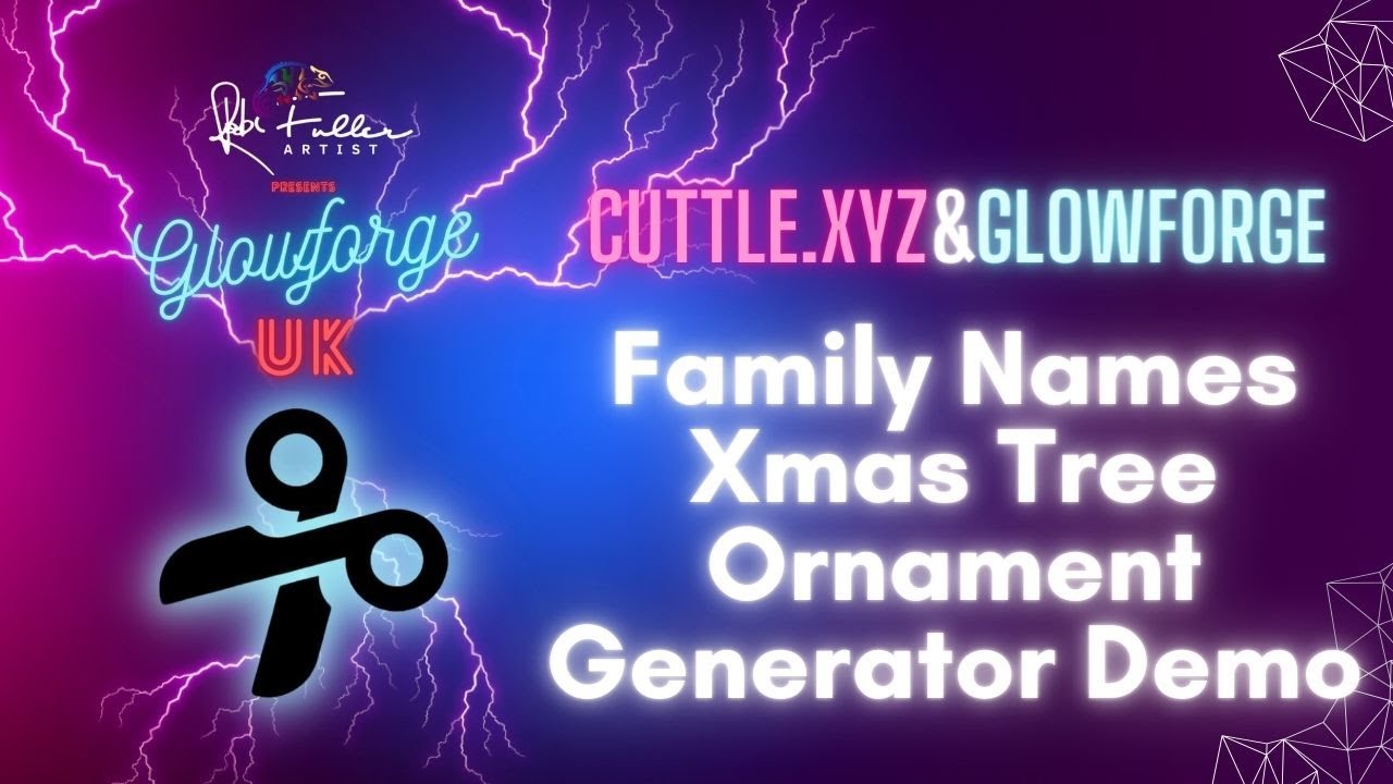 Cuttle XYZ - Family Name Xmas Tree Ornament Generator Demo - More Festive Fun!