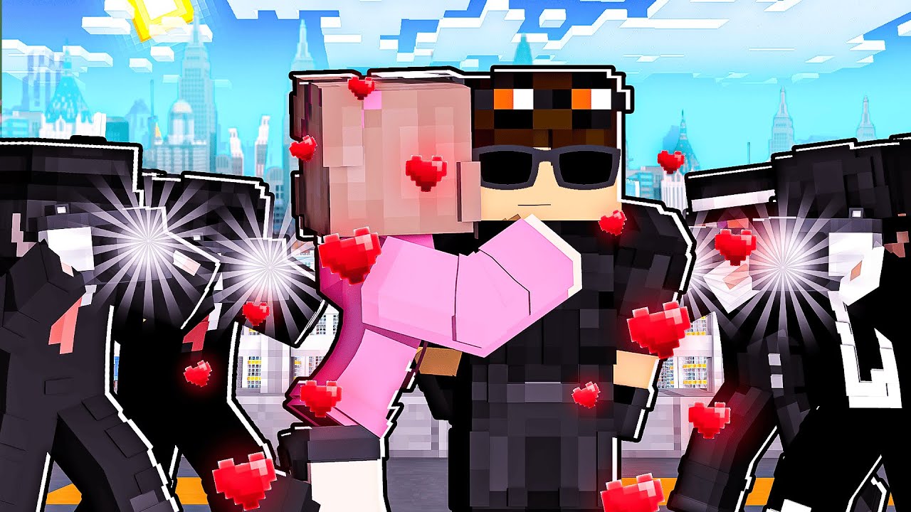 A GAROTA FAMOSA GOSTA de MIM no Minecraft!
