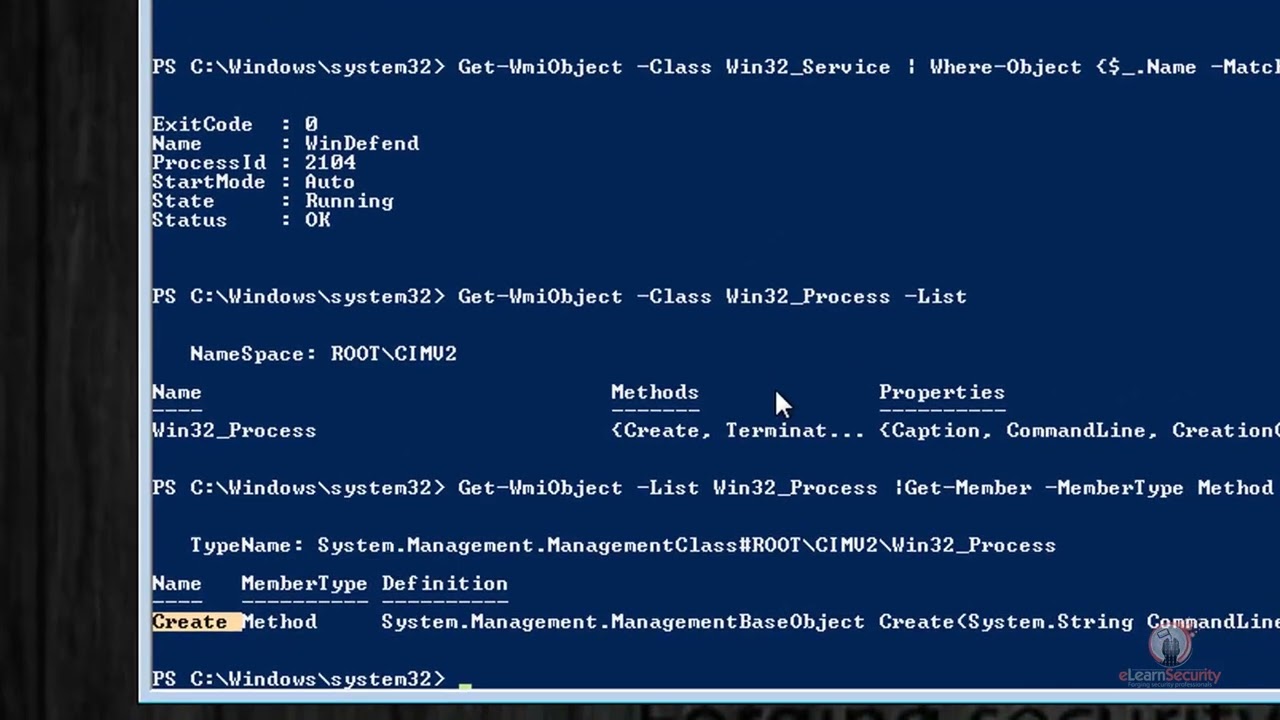 PTPv5 014 PoSH Introduction to Leveraging WMI and Methods for Persistence