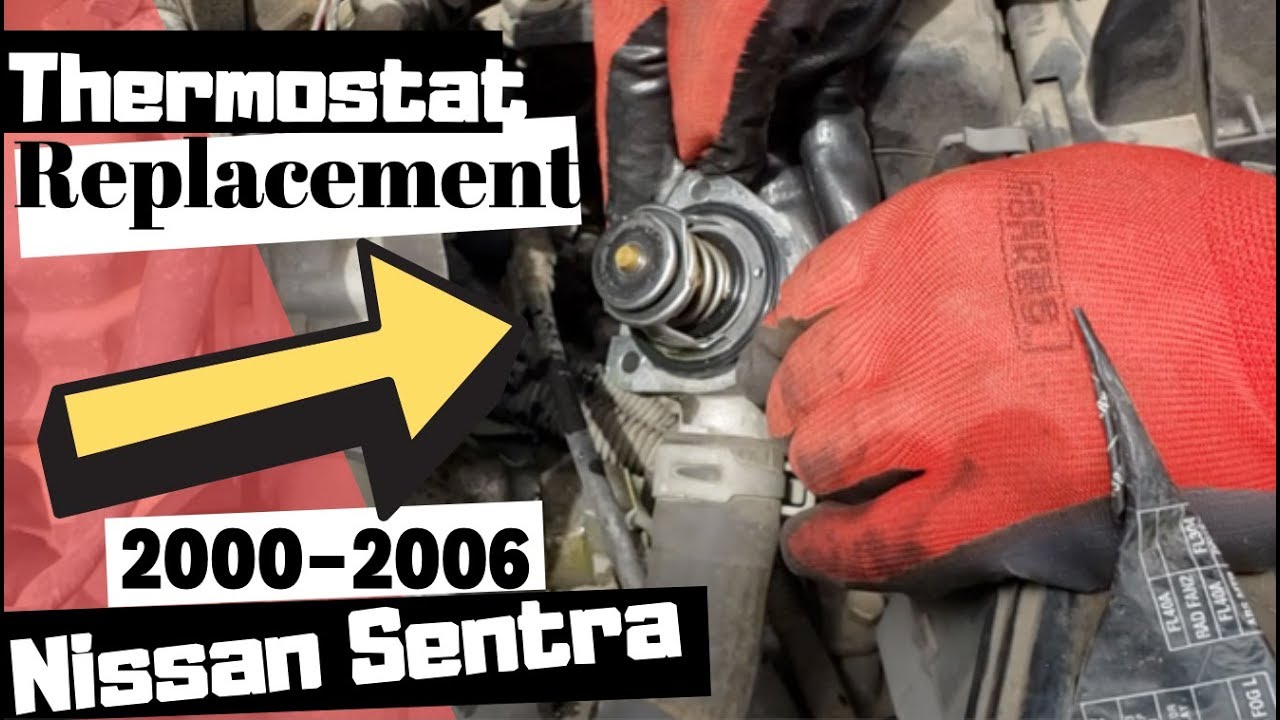 Замена термостата Nissan Sentra 2000-2006 гг.