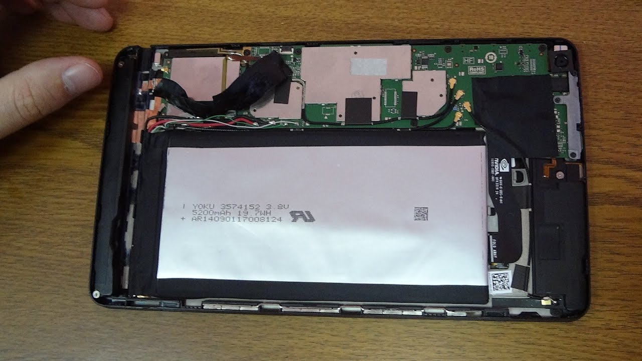 Замена аккумулятора в планшете NVIDIA SHIELD Tablet
