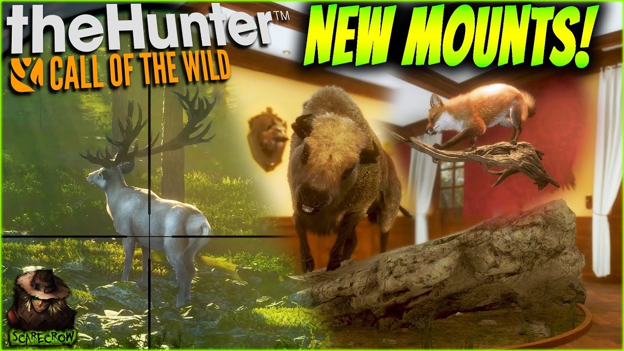 NEW Trophy Lodge Rock & Log Mounts! Plus 56 Total Premium Plaques & Platforms! Call of the wild