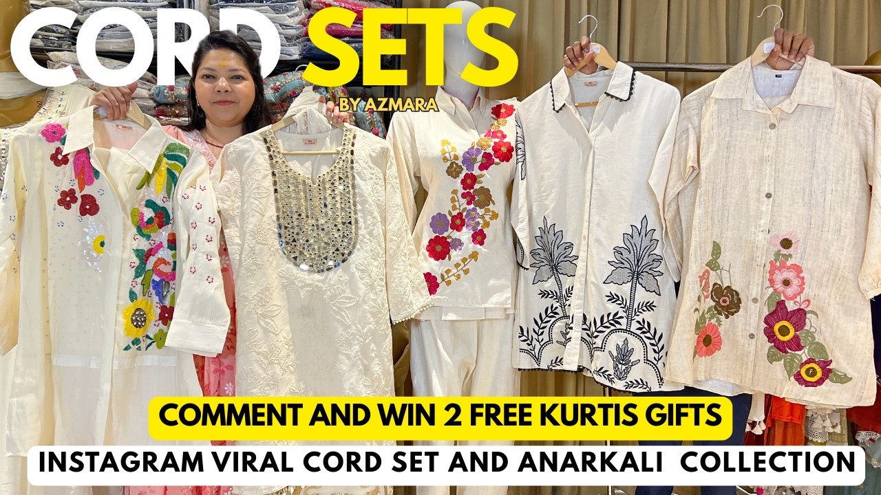 Trendy Instagram Viral Ramzan, Eid and Summer Special Designer Cord Sets and Anarkali Collection