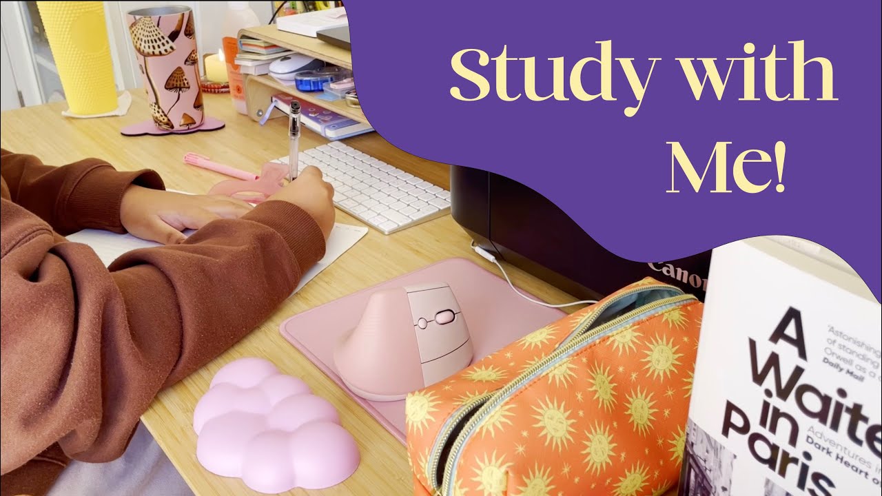 1.5 HOURS STUDY WITH ME (no talking, rain sounds, typing, writing, pomodoro, 30/5 sessions) | asmr