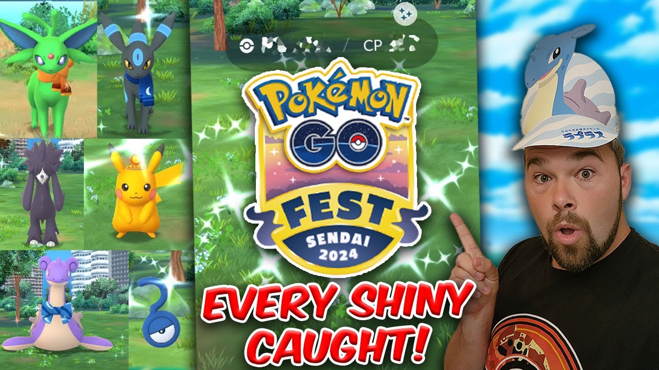 Catching Every Pokémon GO Fest Sendai Shiny! Visiting a Lapras Cafe!?