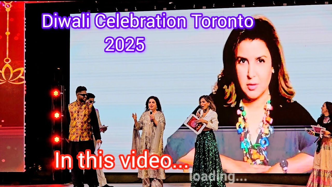 Diwali Celebration 2025 @ Nathan Phillips Square Toronto | Farah Khan | Dance Competition, Fireworks