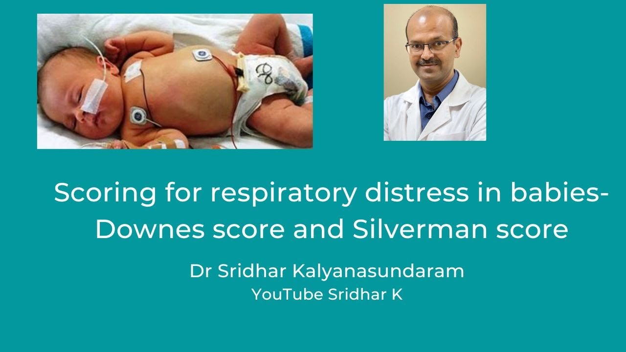 Scoring for neonatal respiratory distress. Downes score. Silverman score. Dr Sridhar K
