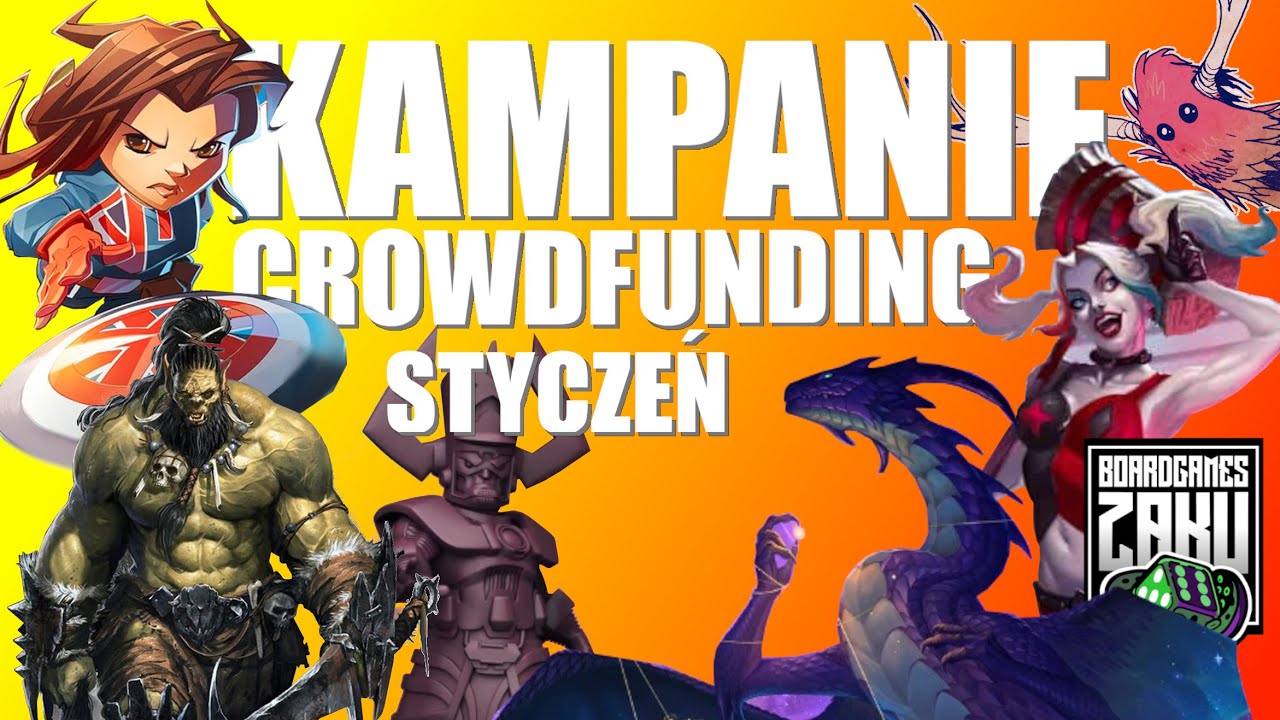 Kampanie Crowdfunding - STYCZEŃ 2023 | KICKSTARTER | GAMEFOUND