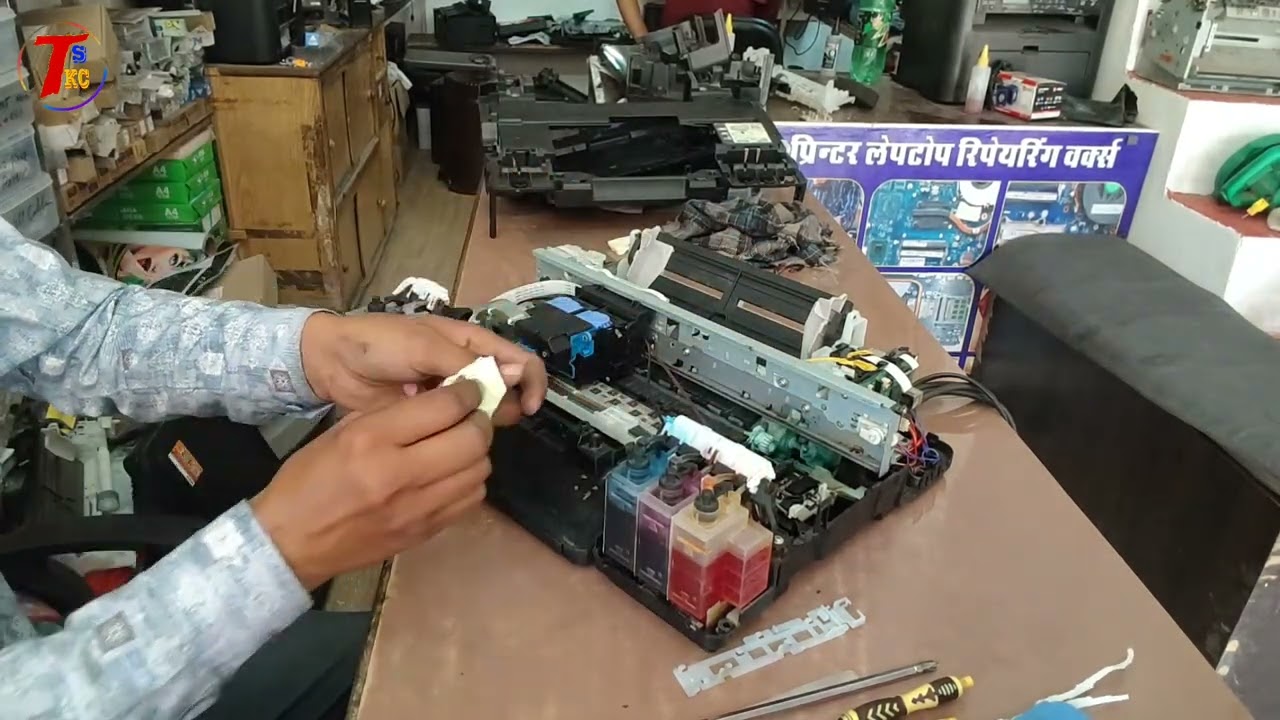 How to disembale canon g3010 and Head Cable, belt, encoder change || head cable, encoder, belt #tskc