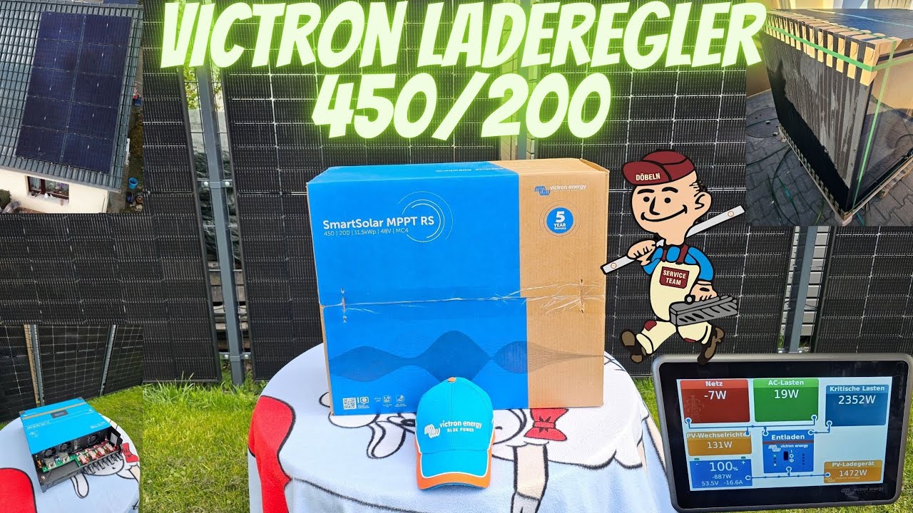#victron Smartsolar 450/200 mit 4 MPPT Trackern  48V 200 Ampere Ladeleistung 64kwh Lifepo4 Speichers