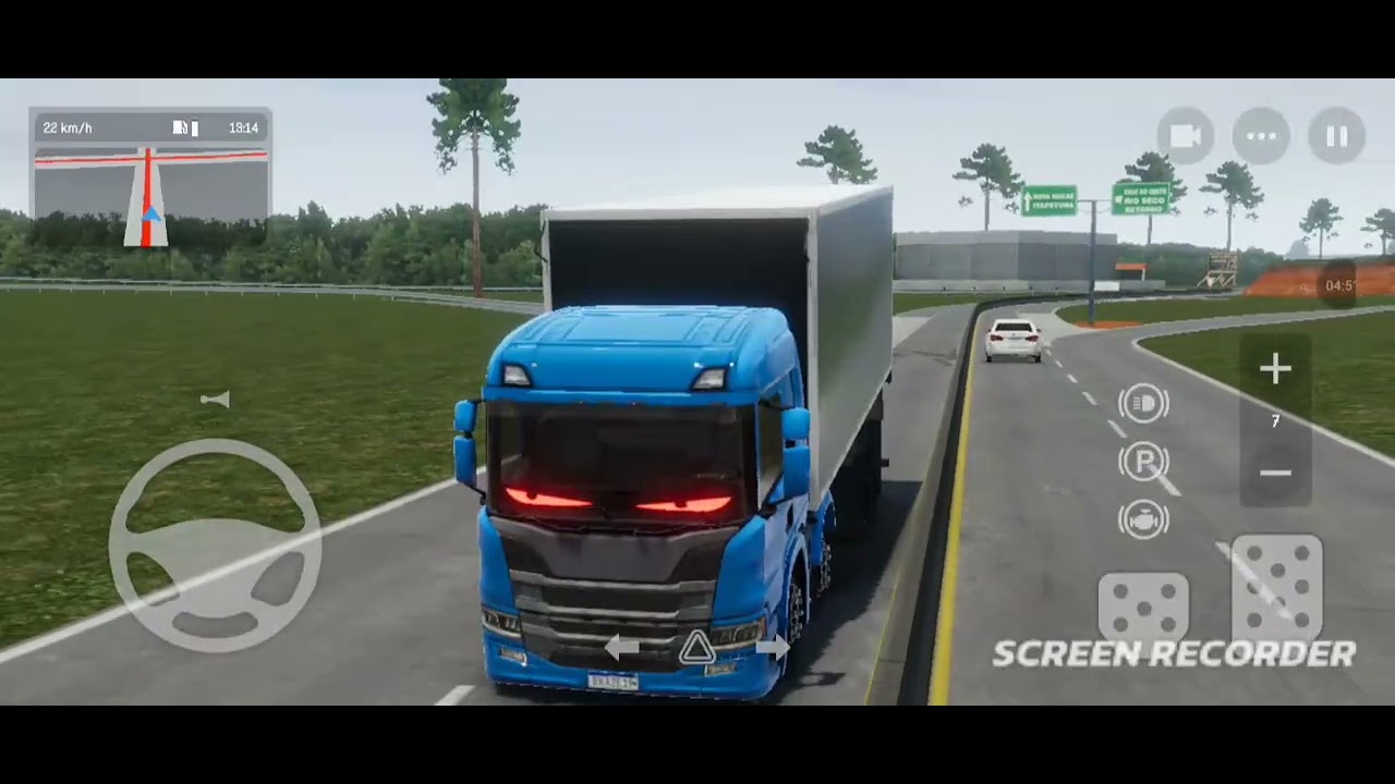 viagem com a scania bau