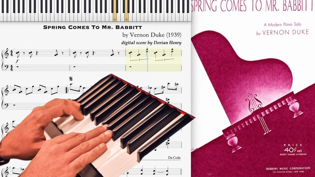 Spring Comes to Mr. Babbitt by Vernon Duke (1939, Jazz piano)