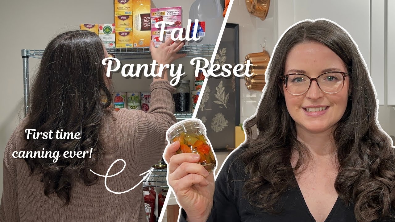 Cozy Fall Pantry Reset ✨ Canning Peppers, Fire Cider & Pantry Organization