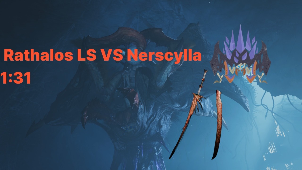MHWILD 리오레우스 태도 VS 네르스큐라 Rathalos LS VS Nerscylla