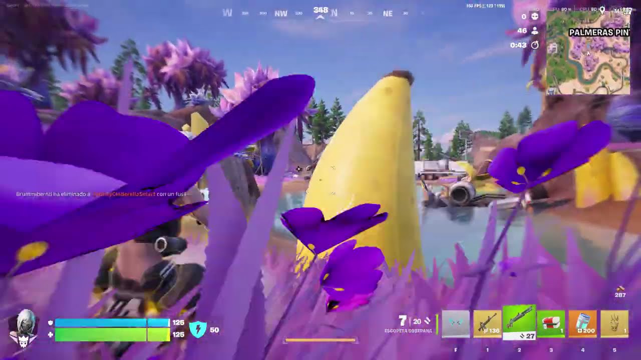 Jugando unos mapas de Fortnite