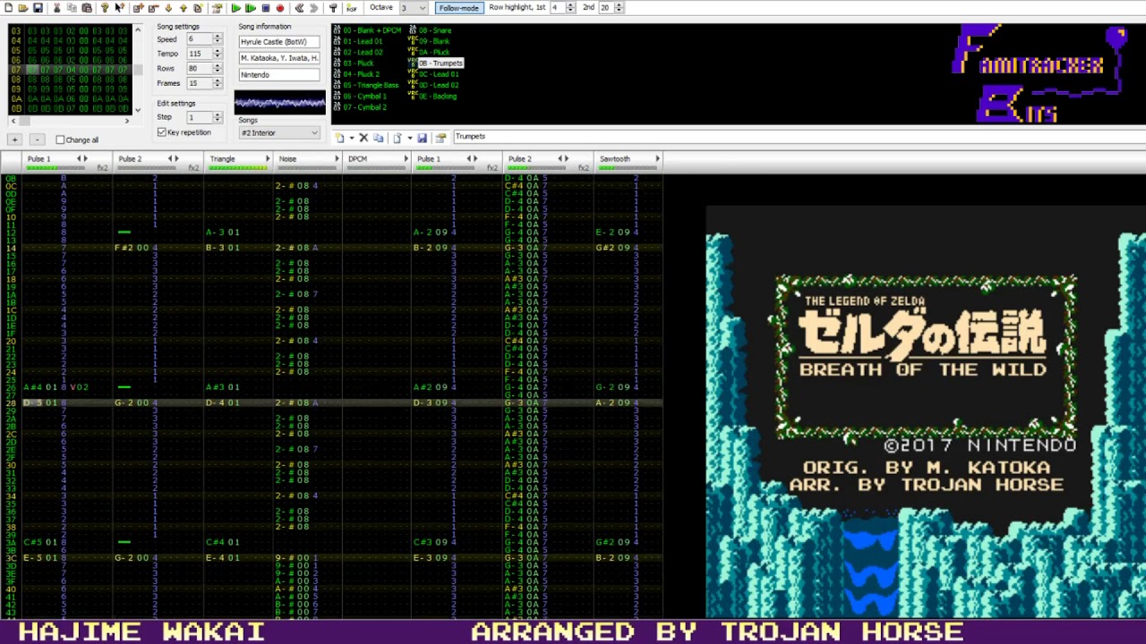 Famitracker Bits – Hyrule Castle (The Legend of Zelda: Breath of the Wild) [VRC6]